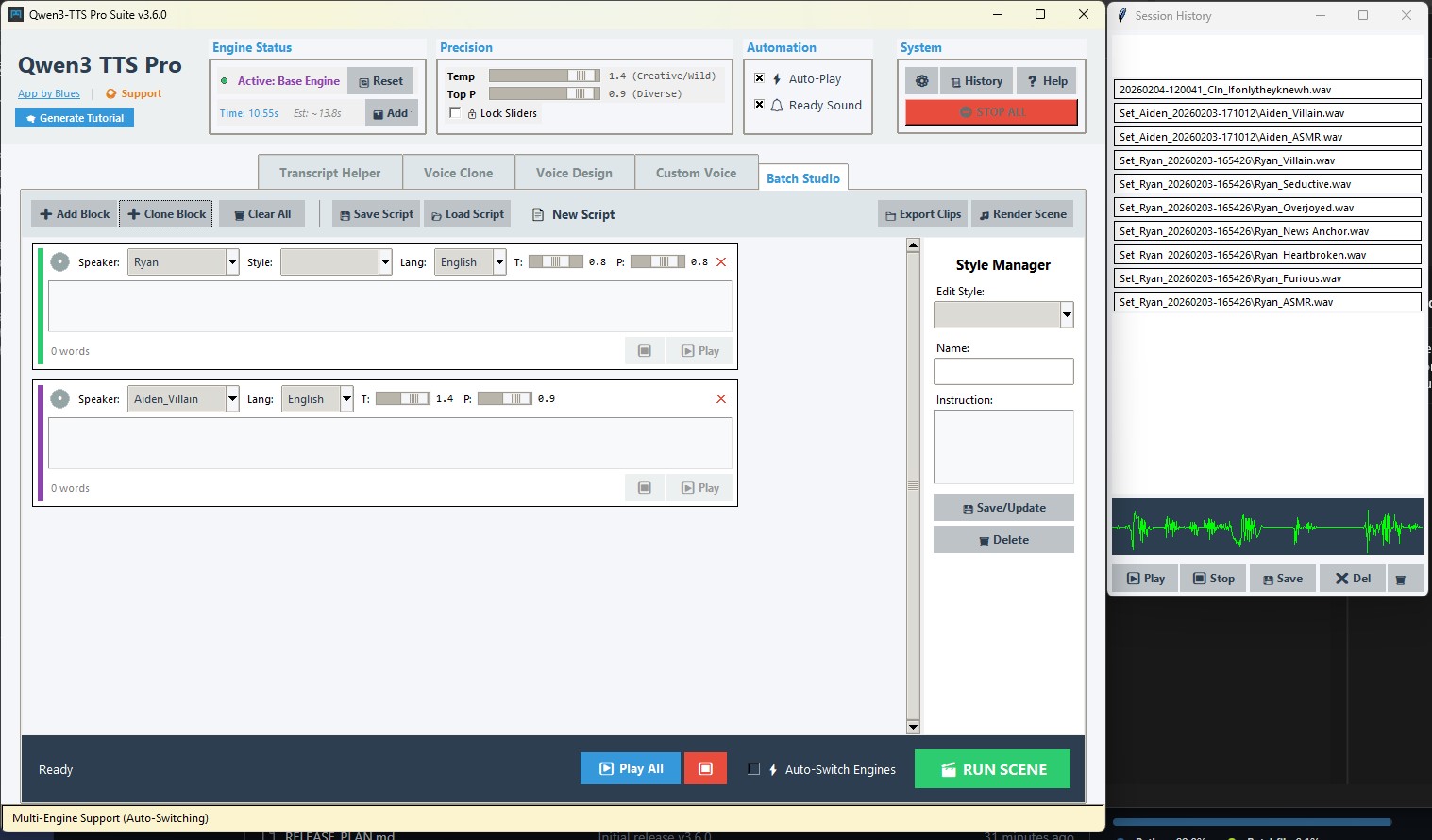 Batch Studio Interface