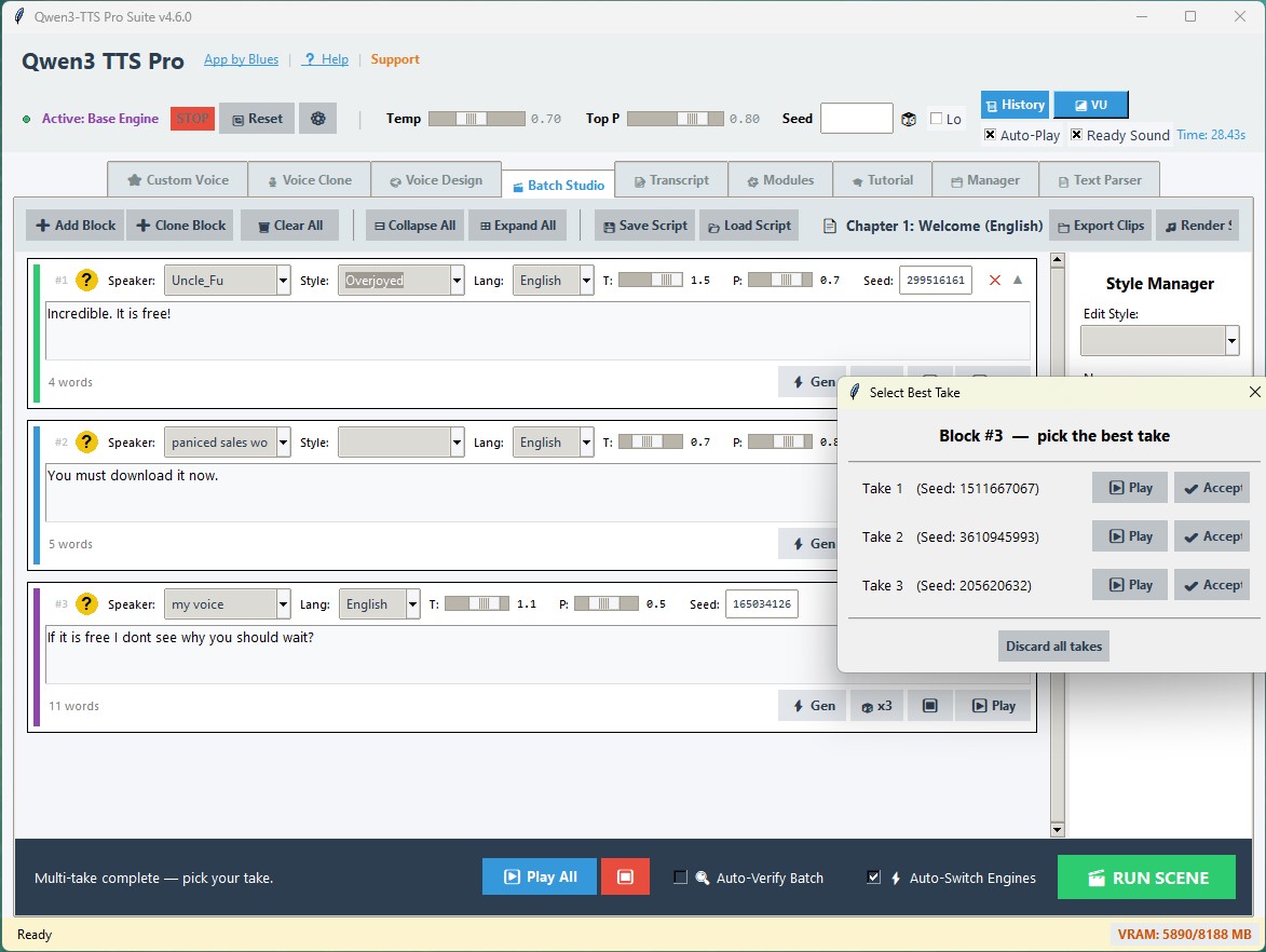 Batch Studio main view